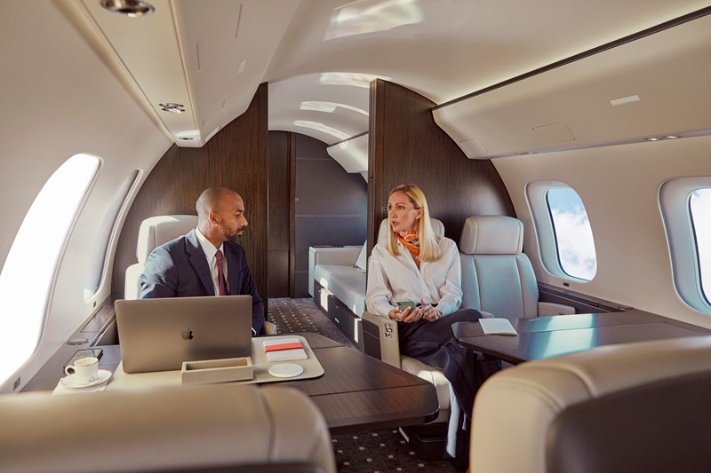 The VistaJet Cabin